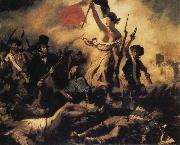Eugene Delacroix Liberty Leading the People Spain oil painting artist